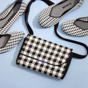 Rothy’s Black & White Houndstooth (The Knot Point II)